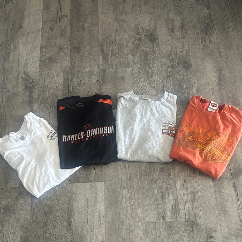 Harley-Davidson Men's Short Sleeve Tees - Black, Gray, Orange, White